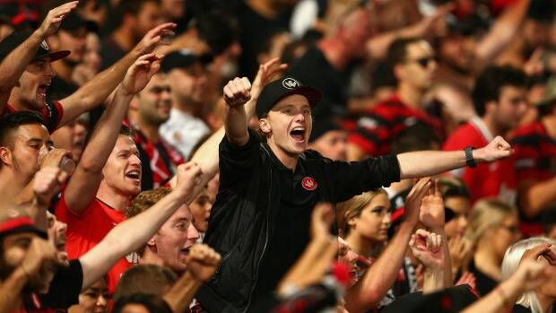 Part of the furniture: Wanderers fans have earned the right to make the new stadium their own. Photo: Getty Image