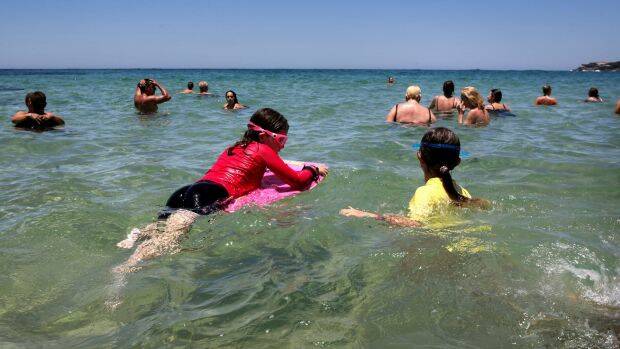Beaches will again get crowded as a severe heatwave develops over the country's south-east. Photo: James Alcock