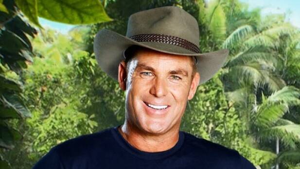 Shane Warne in a promotional shot for I'm a Celebrity ... Get Me out of Here. Photo: Channel 10