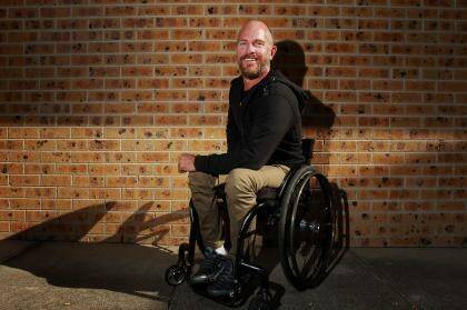 Brett Henman never thought of himself as a particularly artistic person but when the former bricklayer from Mount Druitt picked up a camera and started to work on his self-portrait he was amazed by the result. Photo: Lisa Maree Williams
