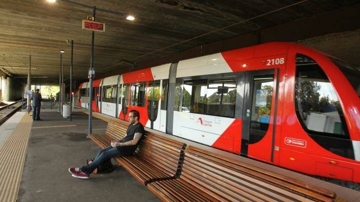 On track: Light rail users will be able to tap on from December 1. Photo: Tamara Dean