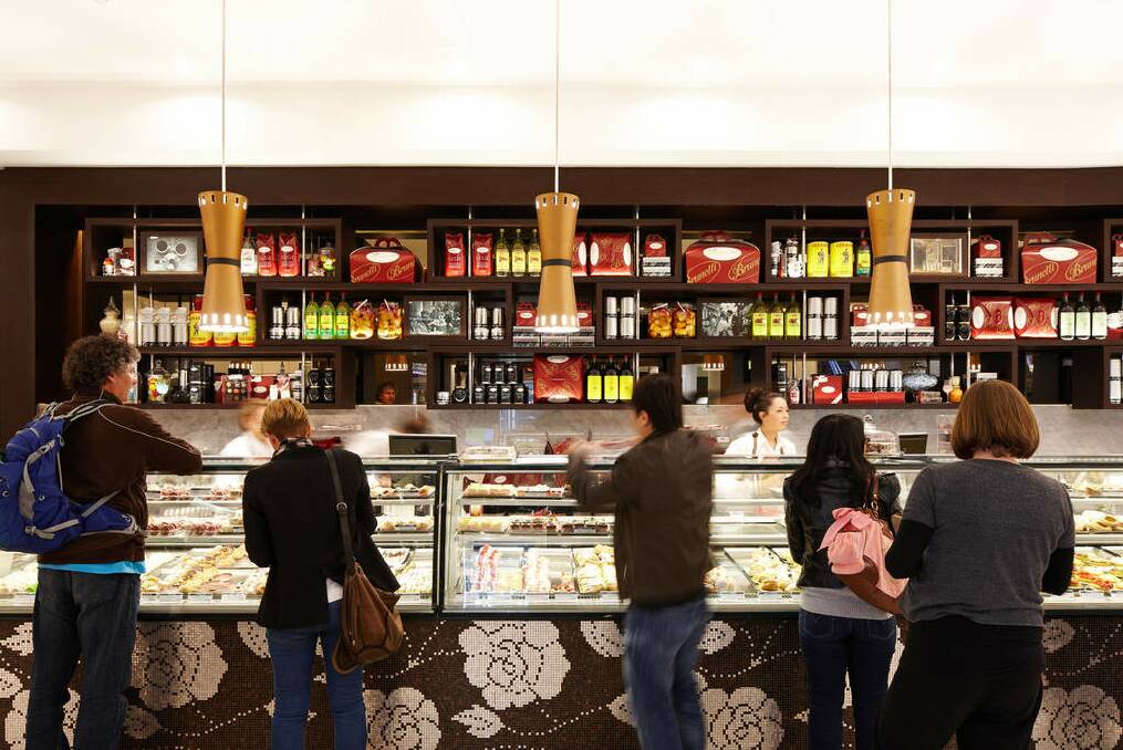 Brunetti pumps out coffee, pastries, pizza, wine and pasta in staggering volumes.
