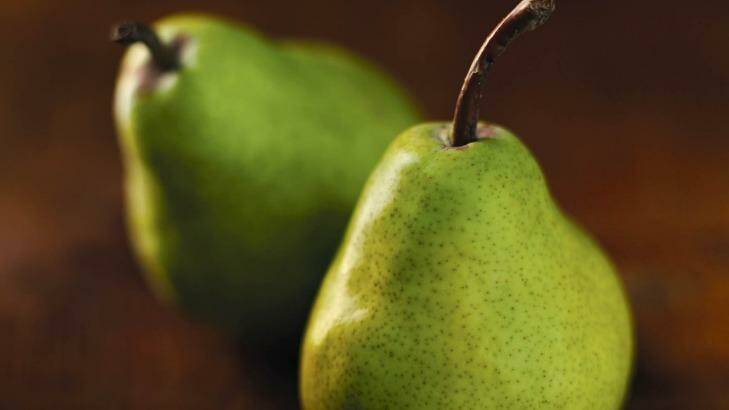 Packham pears are delicious, whether  raw or cooked.  Photo: Supplied