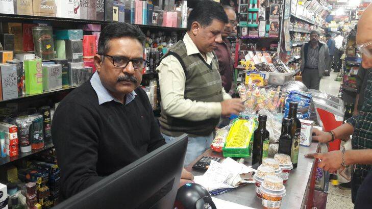 Girls in India can't be like girls in the West, says shopkeeper Vijay Verma. Photo: Amrit Dhillon