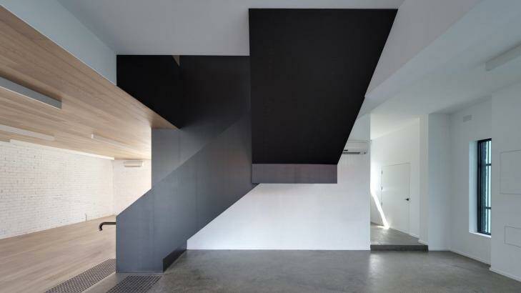 Subtle: Room 11 architects' clever redesign of a corner site showroom is attracting attention.