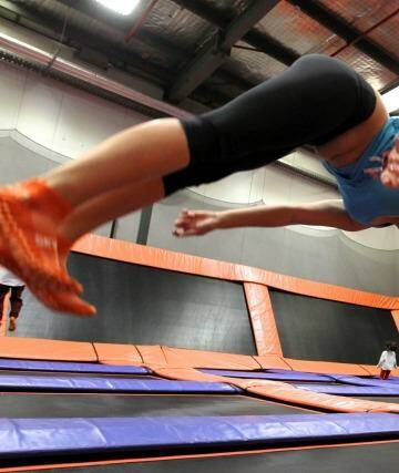 Trampoline parks, such as Sky Zone in Alexandria, have surged in popularity in recent years. Photo: Janie Barrett