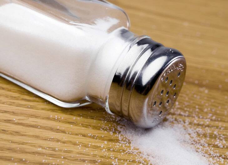 Salt ... many products contain daily intake in a single serve, study finds.