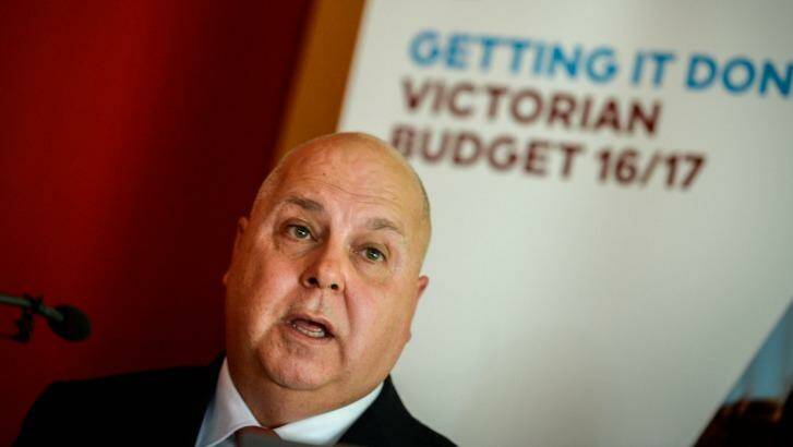 Victorian Treasurer Tim Pallas last week unveiled a large surplus. Photo: Justin McManus