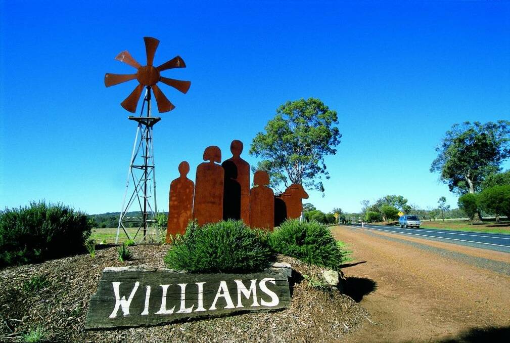 The entrance statement to the town of William Photo: Tourism Western Australia