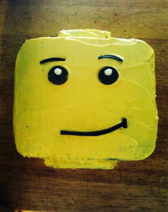Debbie Swinnterton's Lego man cake. "We called it everything is awesome." Photo: Supplied