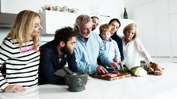 Jacques Reymond and his family at home. <i>Photo: Kristoffer Paulsen</i>