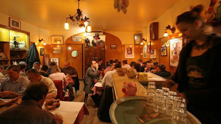 Cafe des Fedes, a typical traditional eatery or bouchon in Lyon, France. Photo: Tourisme Rhone-Alpes
