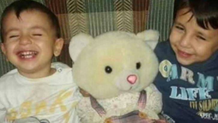 Aylan Kurdi, left, with his brother Galip. Both drowned in their family's attempt to reach Greece.

 Photo: Supplied