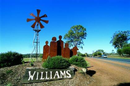 The entrance statement to the town of William Photo: Tourism Western Australia