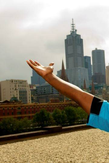 Happier days: Tracey Morgan in Melbourne in 2013. Photo: Wayne Taylor