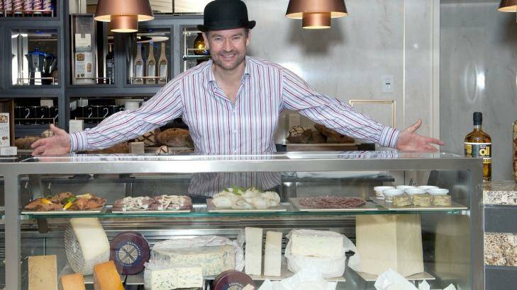 Cheese expert Charlie Turnbull at the Market Cafe on Deck 5.
 Photo: Supplied
