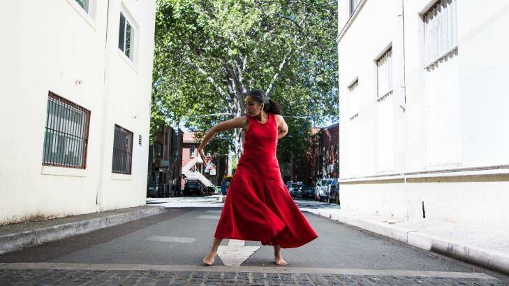 In Moving Archetypes Padma Menon uses dance to connect  to larger energies. Photo: Lorna Sim