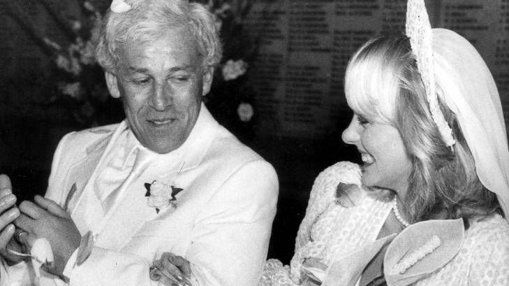 George and Georgina Freeman on their wedding day in 1981. Photo: Peter Morris