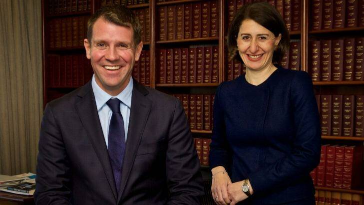 NSW State Premier Mike Baird and Treasurer Gladys Berejiklian have kept the cap on annual wage increases for public servants. Photo: Wolter Peeters