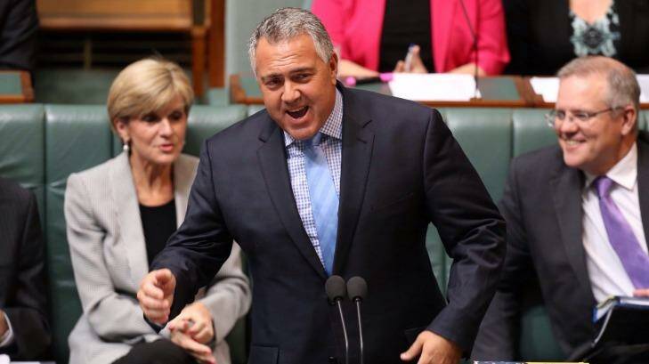 Treasurer Joe Hockey in Parliament on Monday.  Photo: Andrew Meares