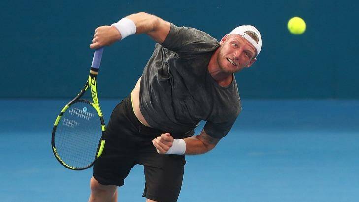 Sam Groth wants to break opponents instead of serving records at the Canberra Challenger this week. Photo: Chris Hyde