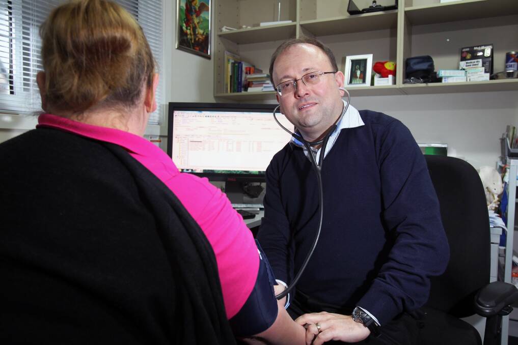 On your side: Doctor Michael Panetta is part of a group of doctors who want to highlight the importance of contacting your GP for weight loss measures. "Even a five-kilo weight loss makes a huge difference medically as it starts to lower cholesterol and blood pressure." Picture: Isabella Lettini