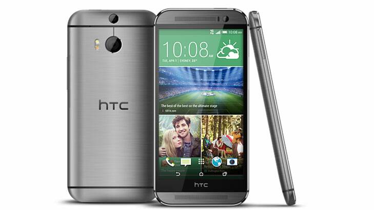 HTC One M8 Android smartphone.