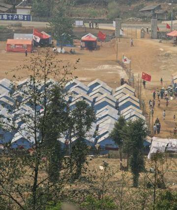 The Red Cross Society's No. 137 refugee camp at the border near Nansan, in China's Yunnan Province.   Photo: Sanghee Liu