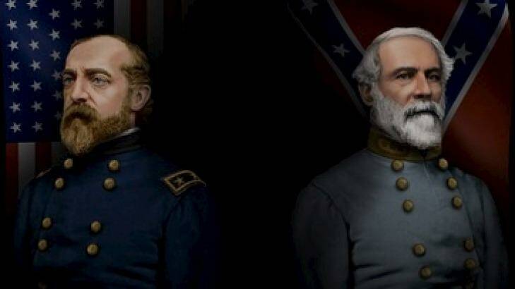 An image from the Civil War-themed game Ultimate General: Gettysburg, featuring the Confederate flag. Photo: Games Lab website
