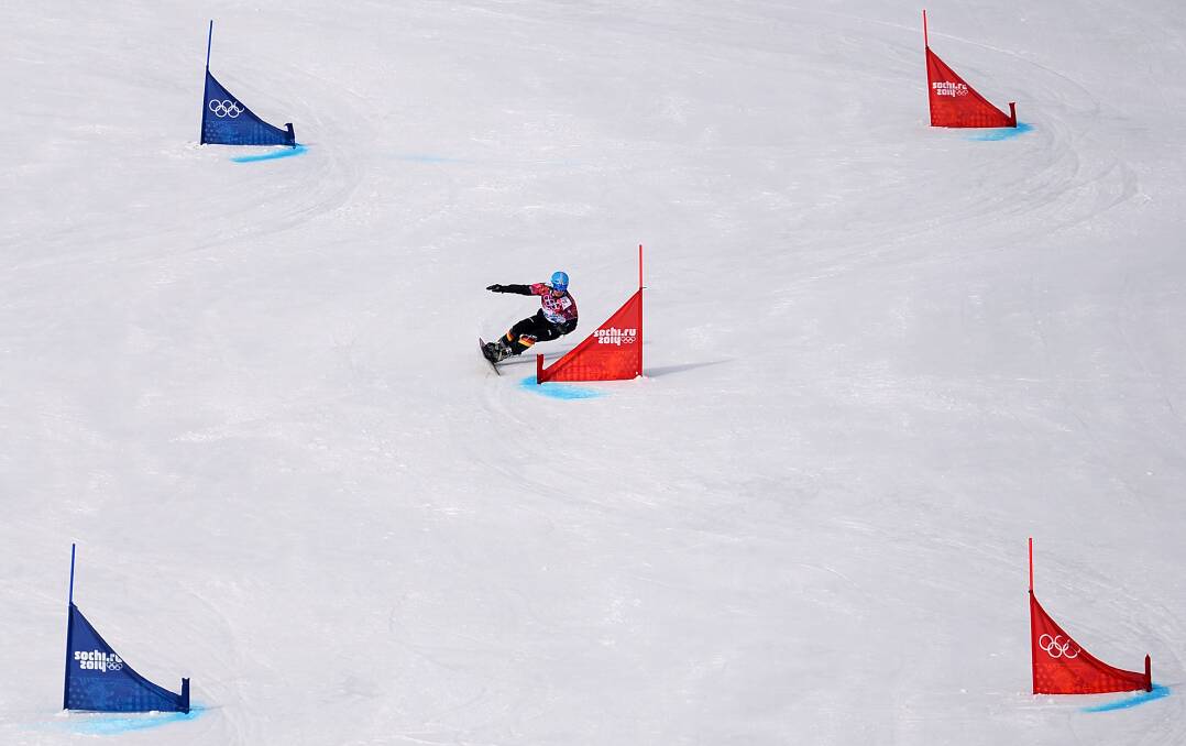 Michelle Dekker of the Netherlands competes in the Snowboard Ladies' Parallel Giant Slalom Qualification on day twelve of the 2014 Winter Olympics at Rosa Khutor Extreme Park on February 19, 2014 in Sochi, Russia. Photo: GETTY IMAGES