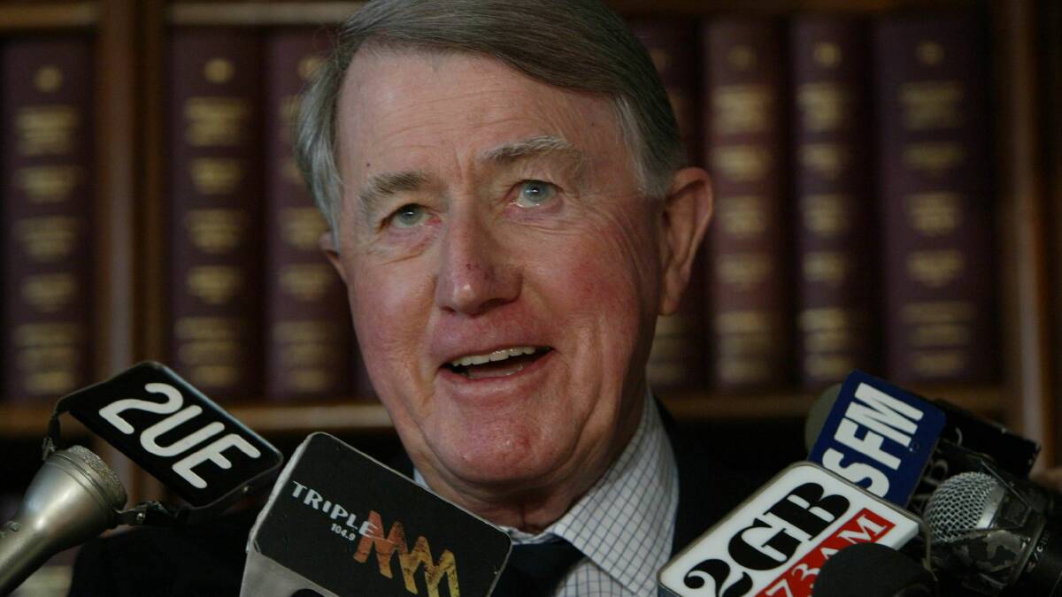 Neville Wran in 2005. Picture: Peter Rae